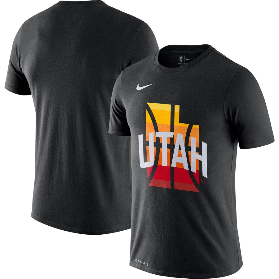 Men 2020 NBA Nike Utah Jazz Black 201920 City Edition Hometown Performance TShirt